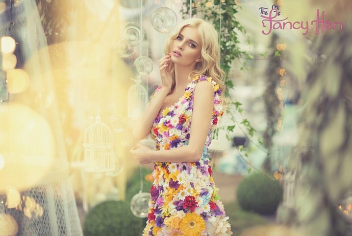 Floral theme party clearance dress