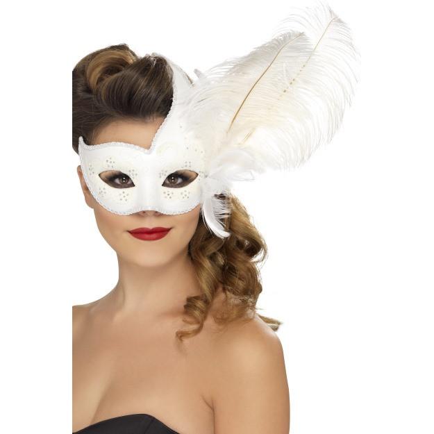 Feather Colombina Mask